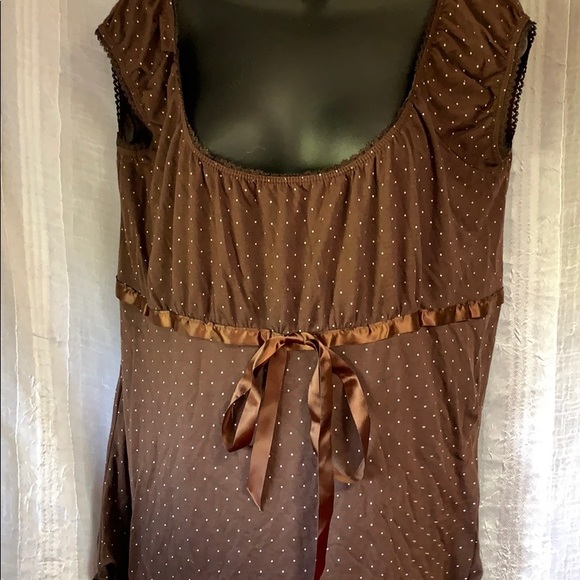 17 seventeen fashion brown top Sz xl - Picture 1 of 3